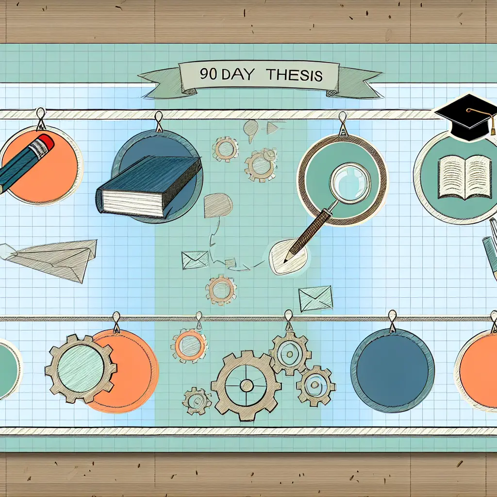 Cronograma visual de noventa dias dividido em quatro fases estratégicas