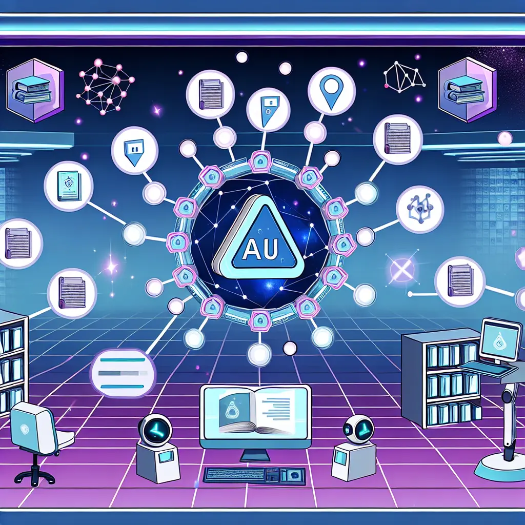 Interface futurista de ferramentas académicas com IA integrada para verificação de originalidade