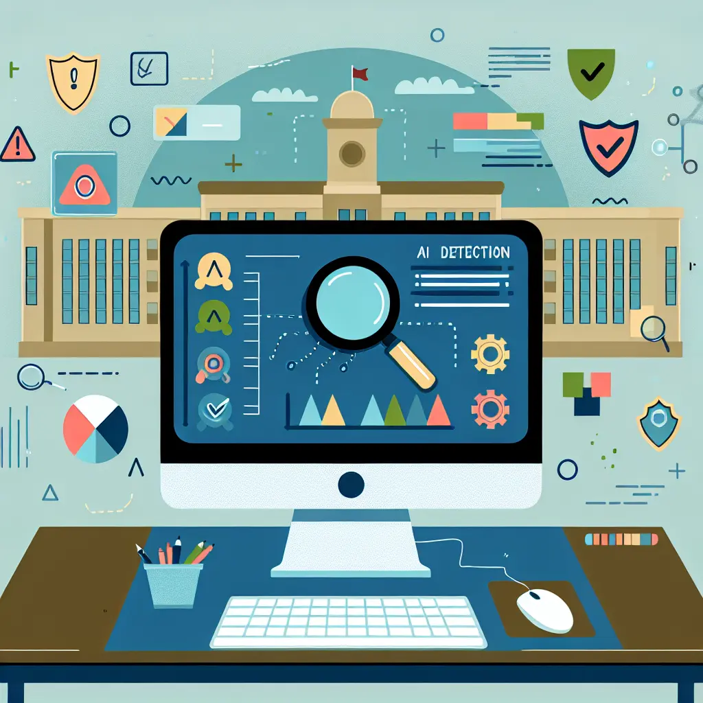Interface moderna de ferramentas de deteção de IA em universidades portuguesas