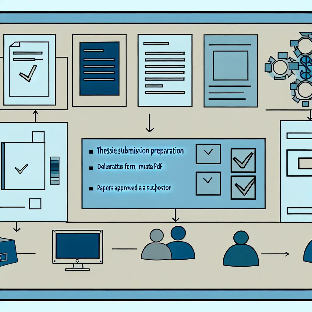 Checklist visual com documentos essenciais para submissão de tese