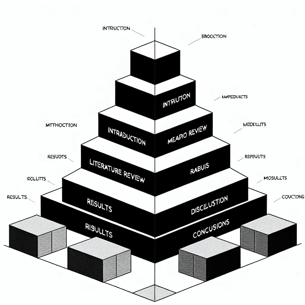 Gráfico mostrando distribuição equilibrada de capítulos numa tese