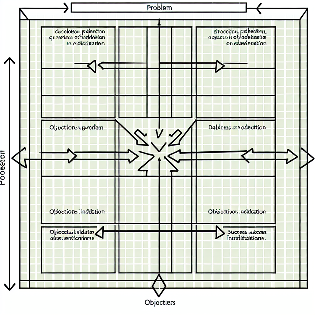 Matriz de rastreabilidade acadêmica simples com linhas e colunas conectando problema, pergunta e objetivos