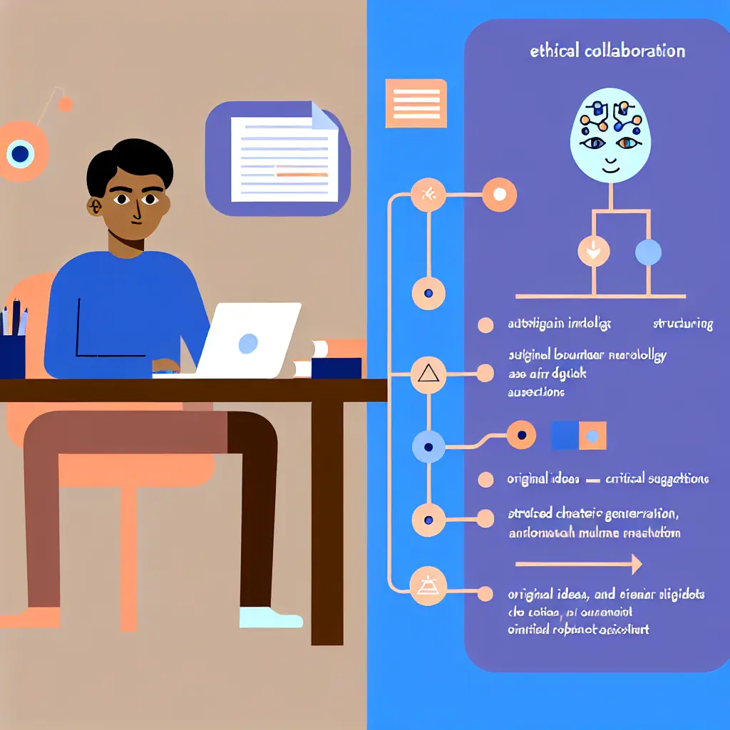 Colaboração ética entre estudante e IA para estruturar o TFC