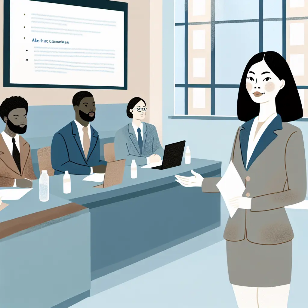 Momento formal de defesa pública de TFC perante banca avaliadora em ambiente académico