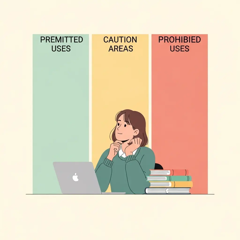 Uso ético de IA na escrita académica: zonas permitidas, cautelosas e proibidas