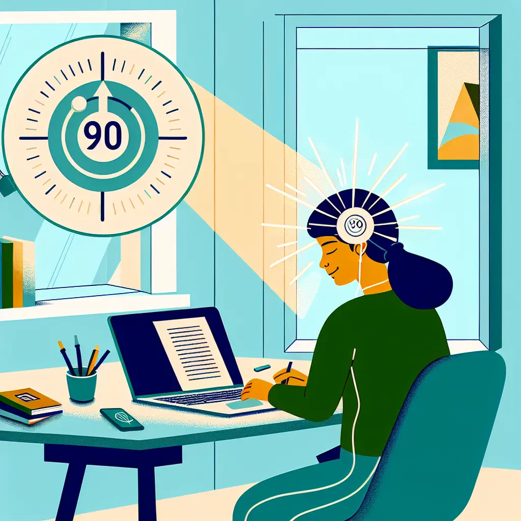 Sessão de trabalho focado de 90 minutos para aumentar produtividade no TFC