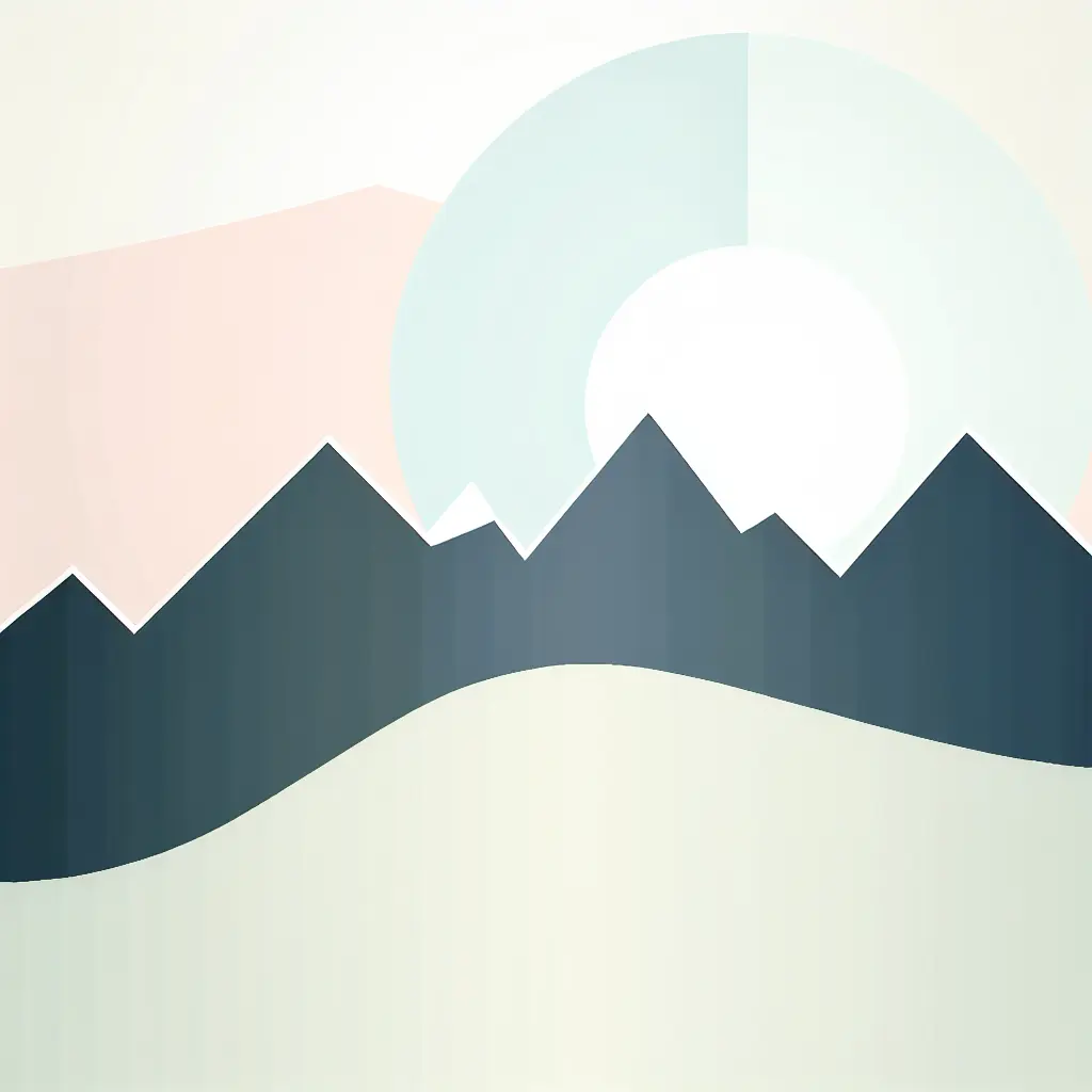 Scenic mountain landscape with snow-capped peaks reflecting in a peaceful alpine lake under clear blue skies