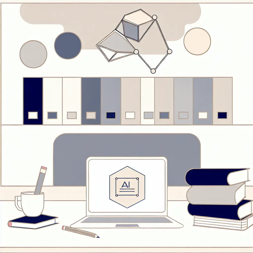 Estudante universitário usando inteligência artificial de forma ética em tese académica com percentagens permitidas