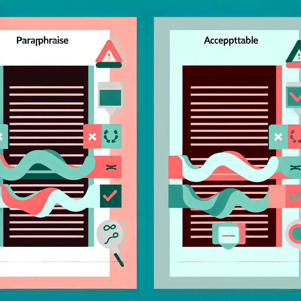 Comparação entre paráfrase problemática e paráfrase aceitável