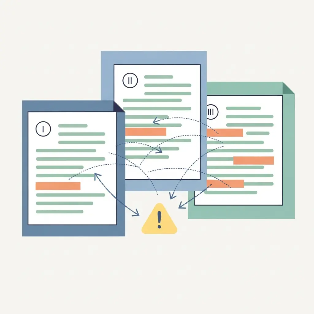 Alerta sobre autoplágio entre capítulos de uma tese