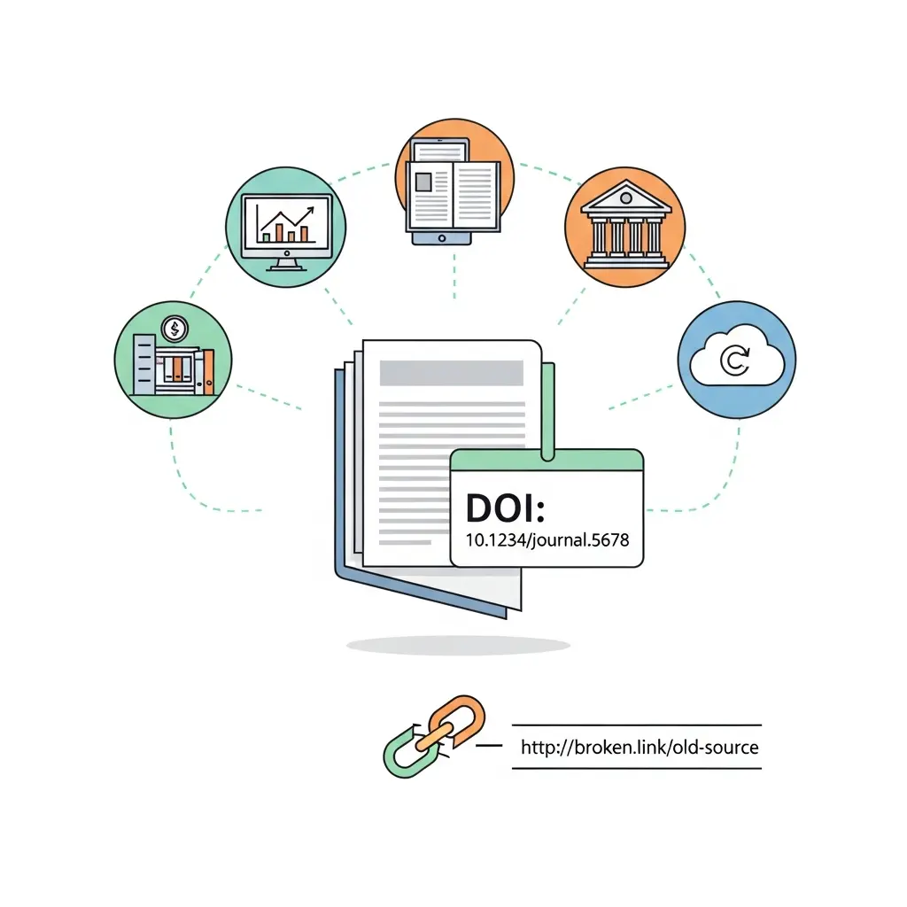 Conceito de DOI como identificador permanente de fontes digitais