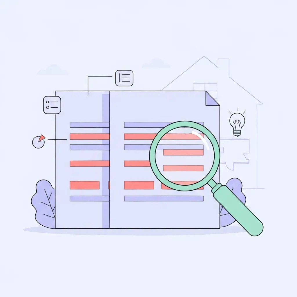 Ilustração mostrando a análise de estrutura de TFC em vez de cópia de conteúdo