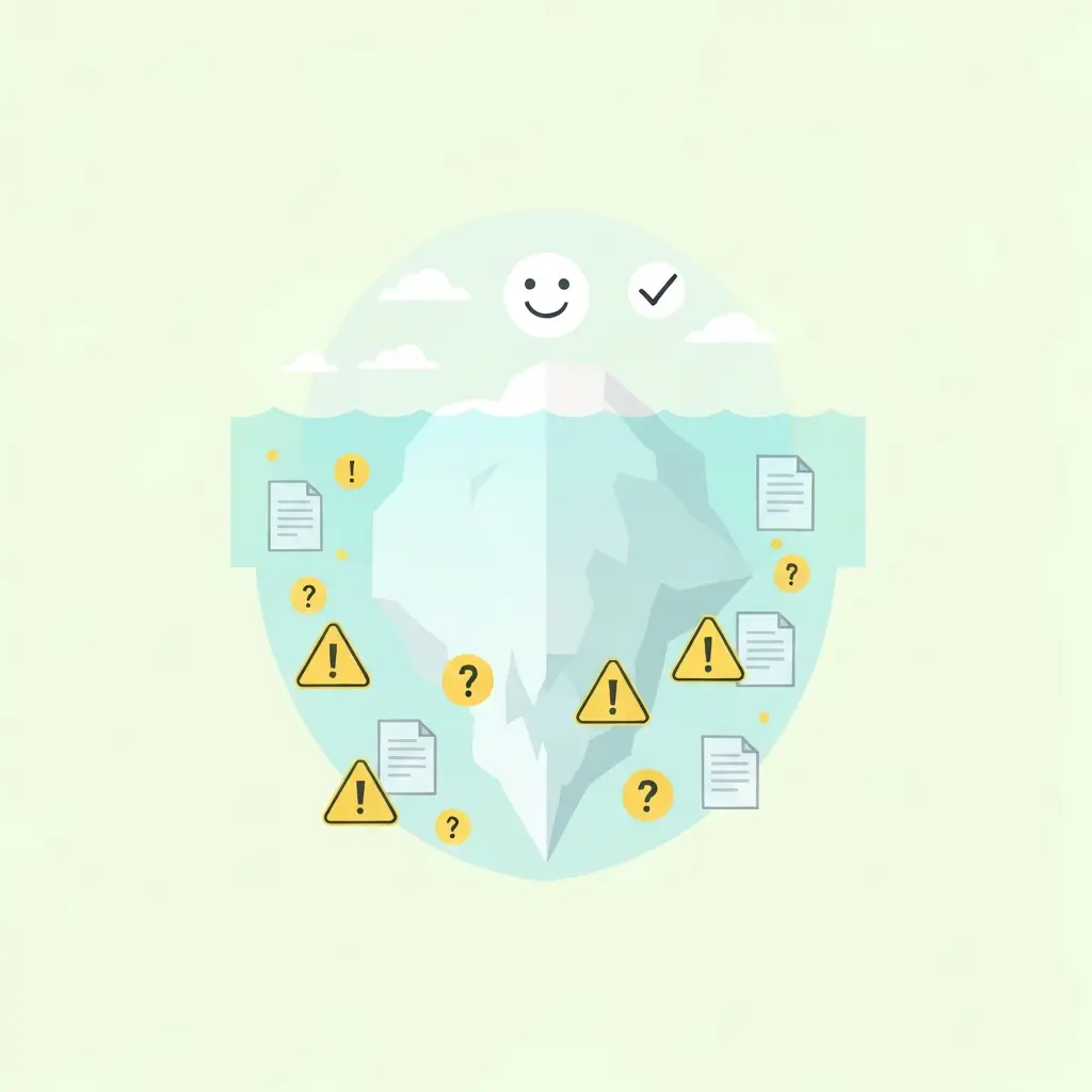 Metáfora do iceberg: riscos ocultos das ferramentas gratuitas de plágio