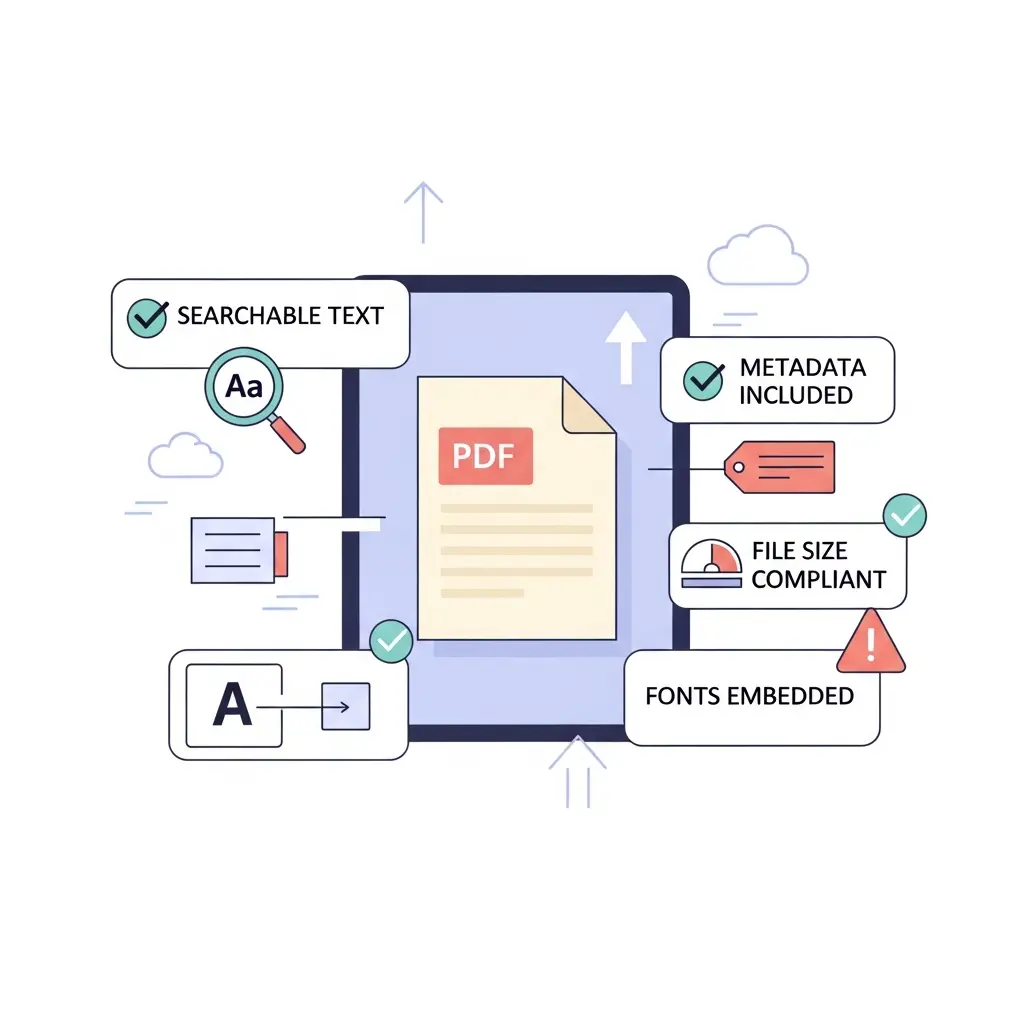 Checklist visual para depósito digital de teses em PDF