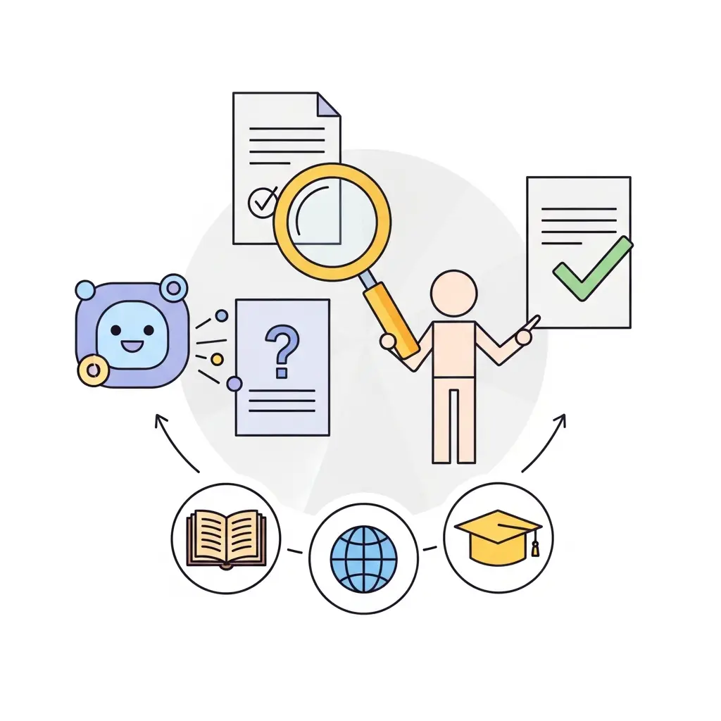 Processo de verificação de conteúdo gerado por IA em trabalhos académicos