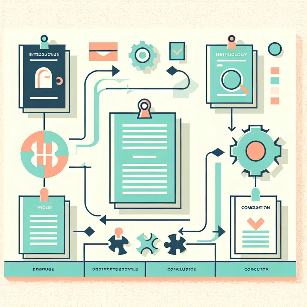 Alinhamento estrutural entre introdução, metodologia e conclusão numa dissertação académica