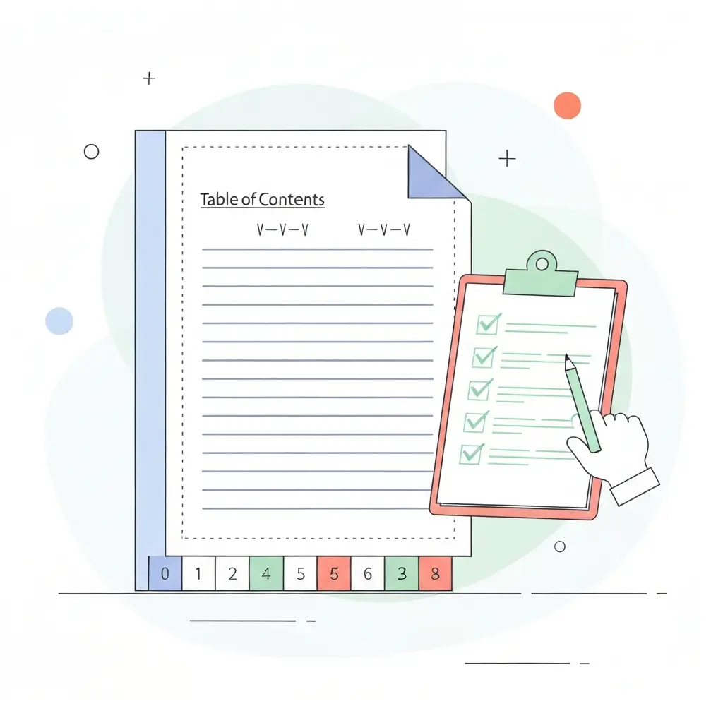 Documento com checklist de formatação académica