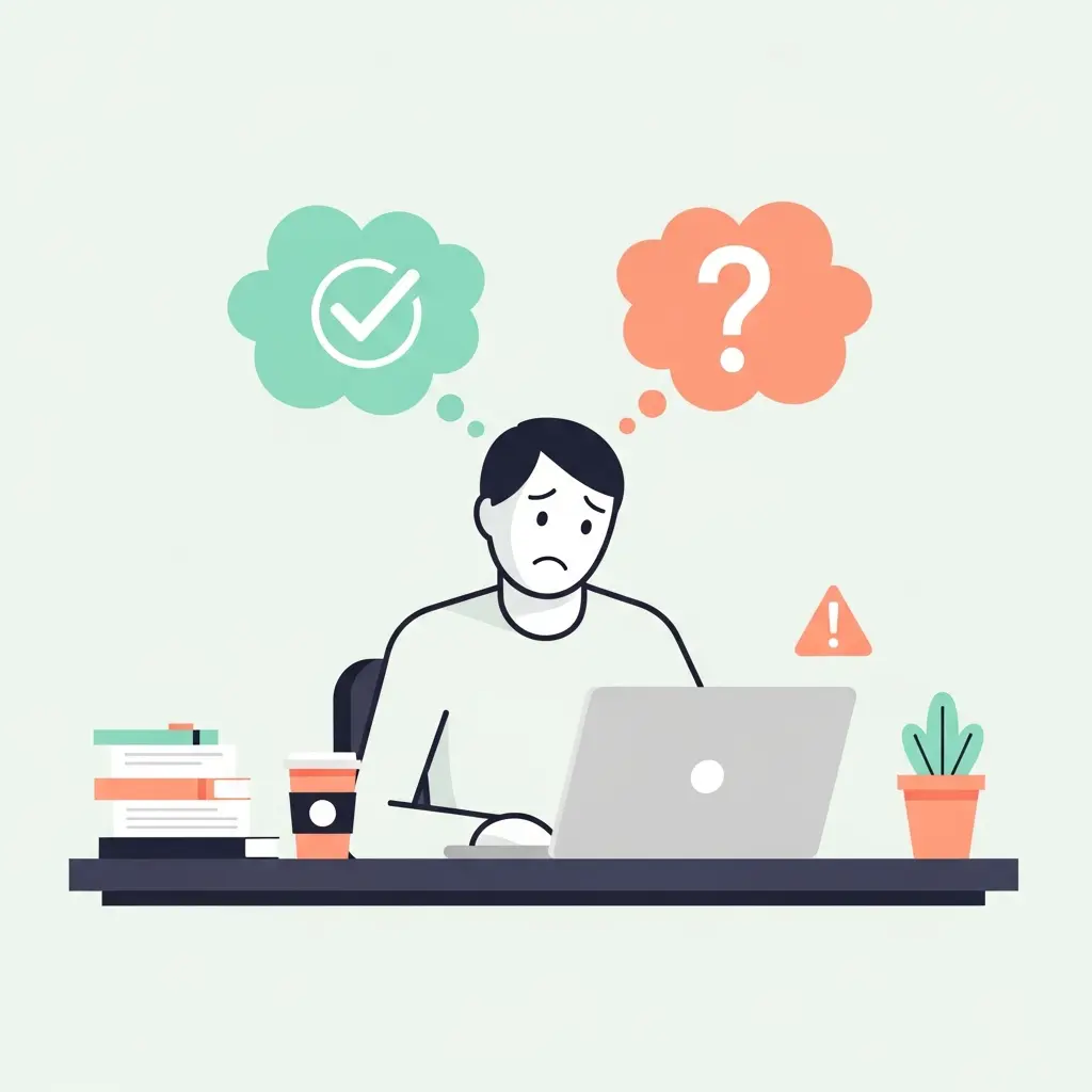 Estudante preocupado com falsos positivos em deteção de IA