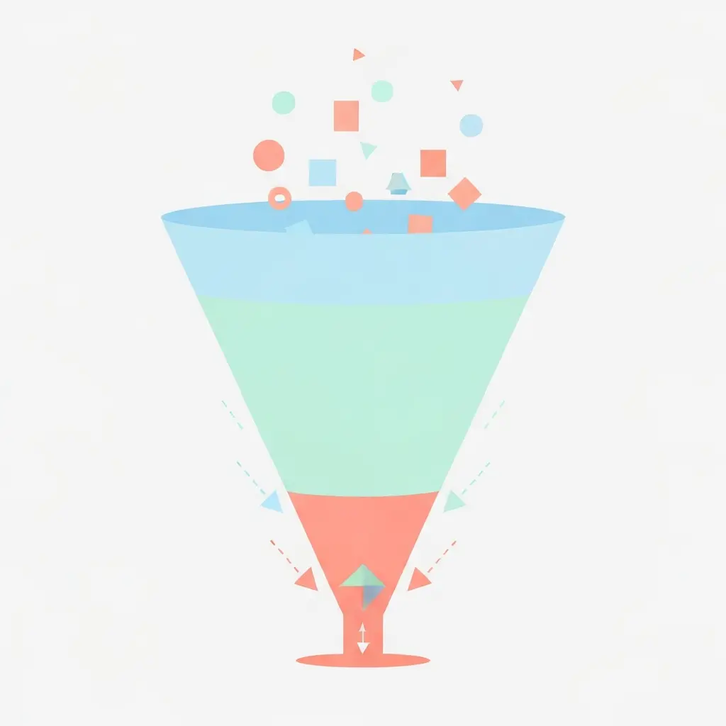 Técnica do funil para especificar o tema de tese — de ideias amplas a um problema de pesquisa focado