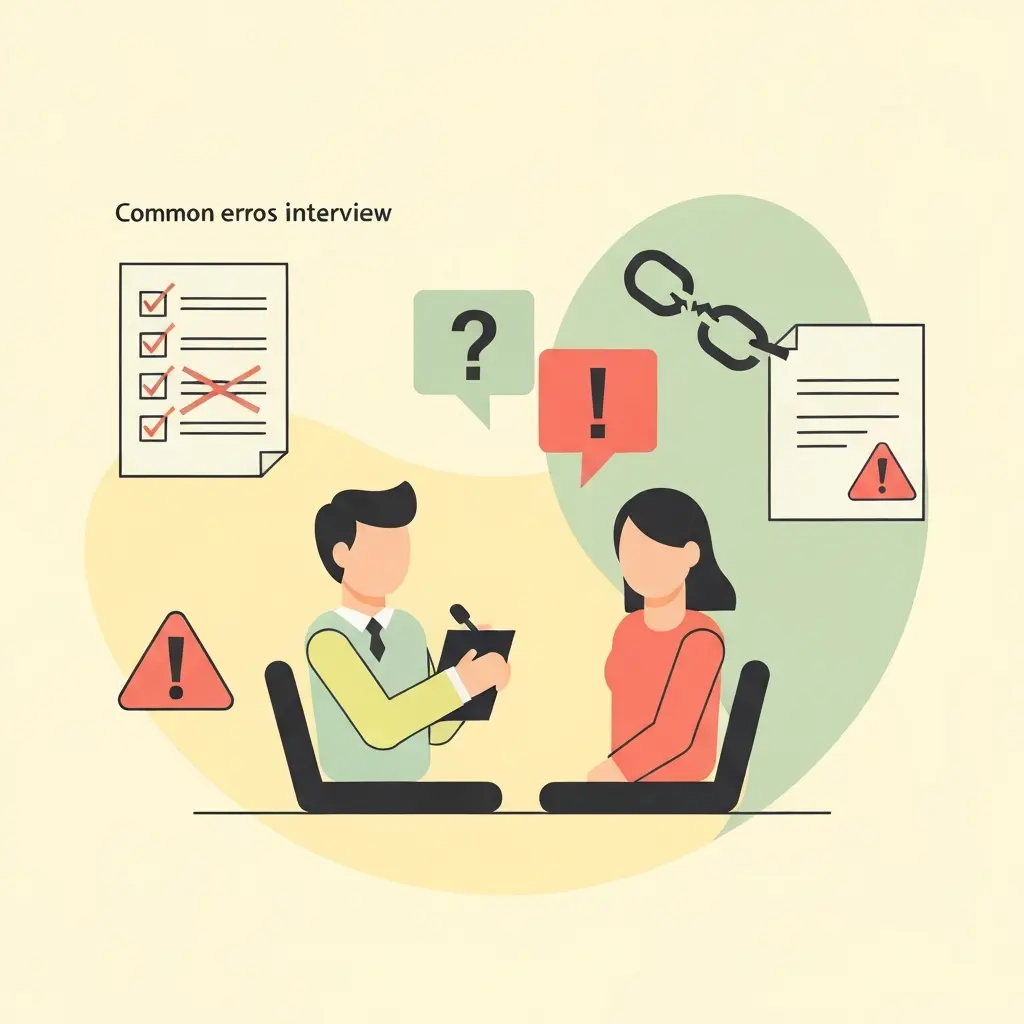 Ilustração de erros comuns na recolha de dados através de entrevistas qualitativas