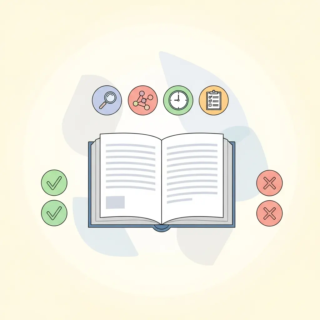 Representação visual de critérios de avaliação académica: elementos aprovados versus reprovados numa revisão de literatura