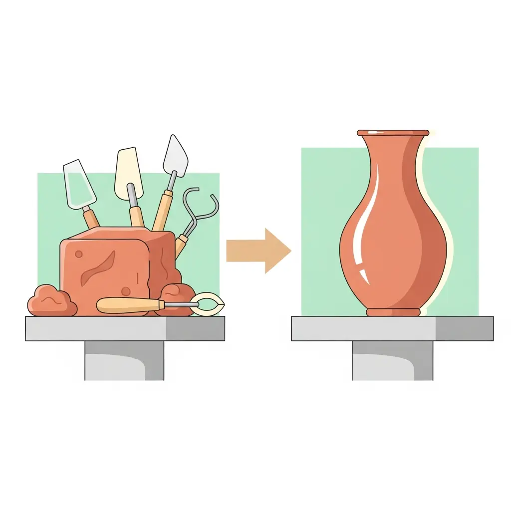 Estudante universitária sentada em frente ao computador portátil com expressão pensativa, experienciando bloqueio de escritor enquanto tenta começar a sua tese de mestrado