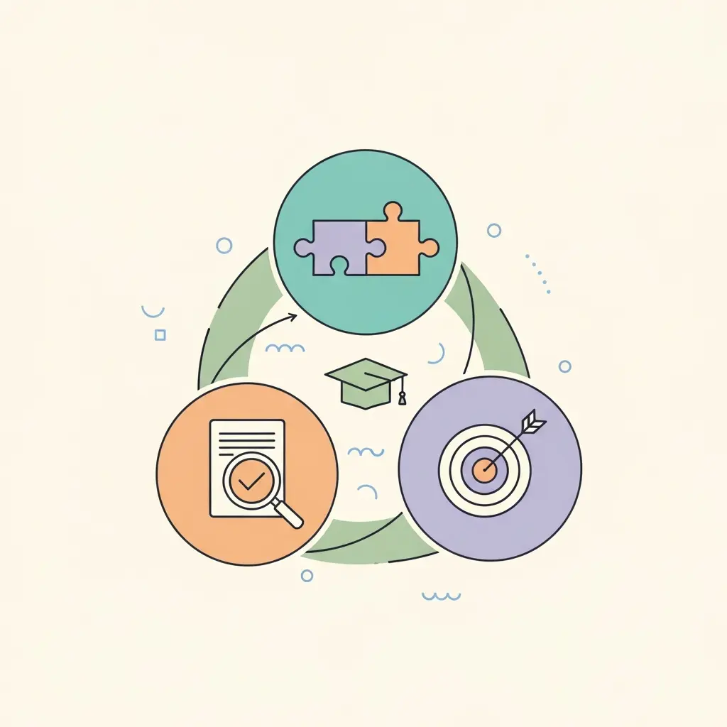 Framework dos 3 Cs para uso responsável de IA académica: Complementar, Confirmar, Contextualizar