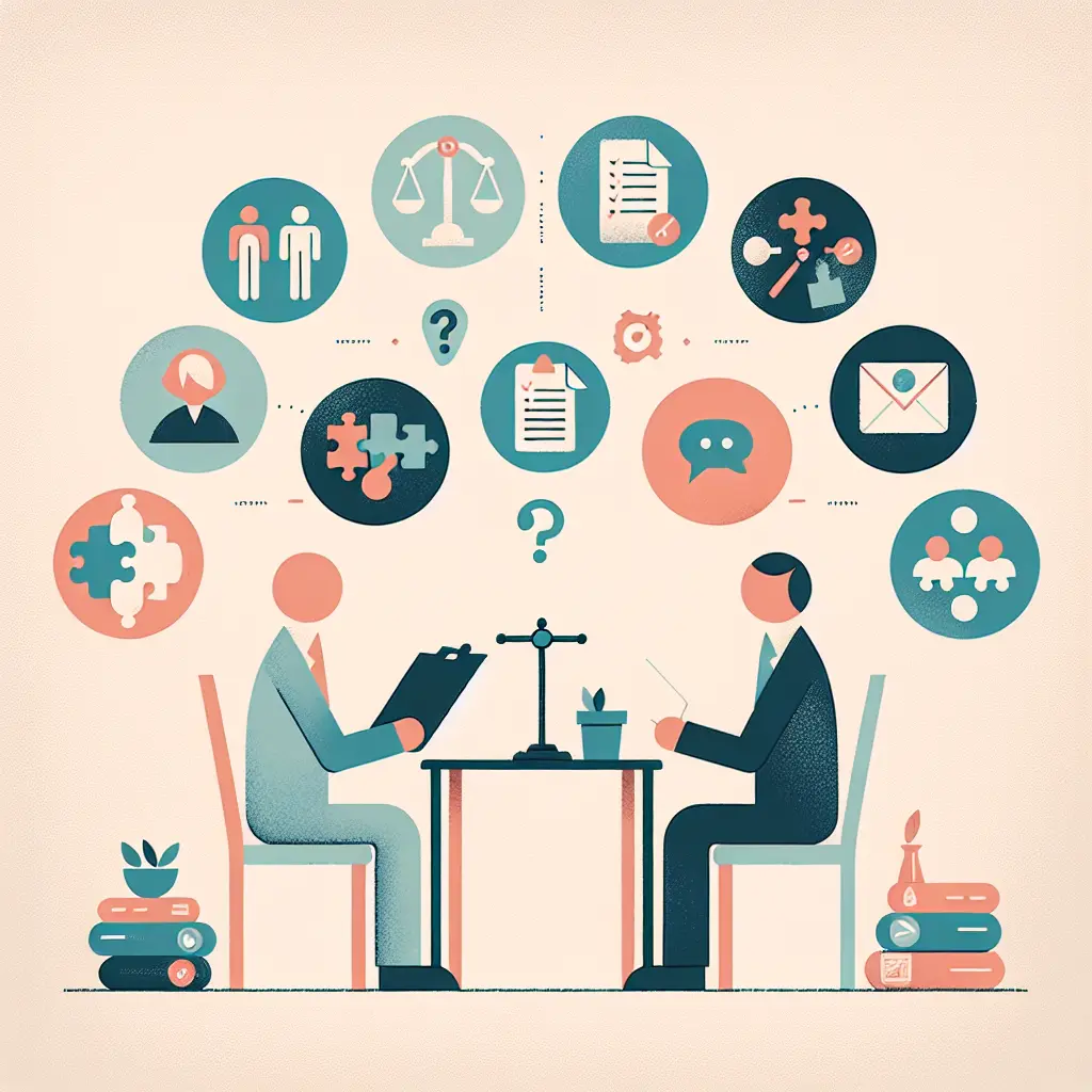 Investigador a conduzir entrevista para tese de doutoramento com guião e gravador