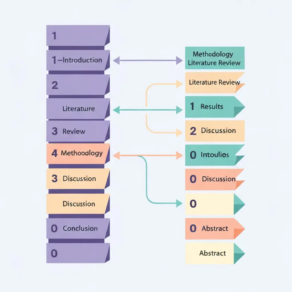 Ilustração com cinco técnicas para começar a escrever a tese: temporizador de 15 minutos, rascunho imperfeito, começar pelo meio, falar antes de escrever, e rituais de escrita