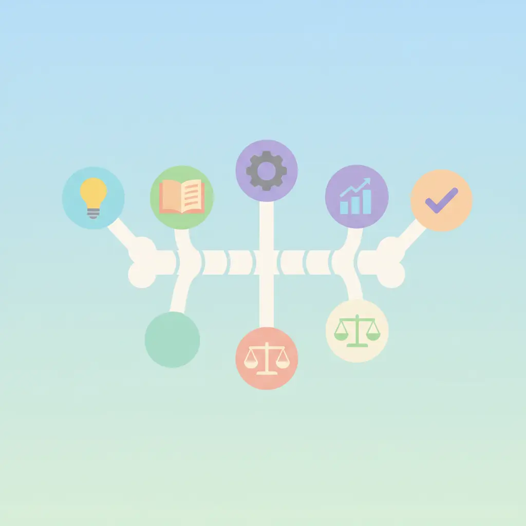 Estudante universitário português a escrever a tese de mestrado no computador, com caderno e café na secretária