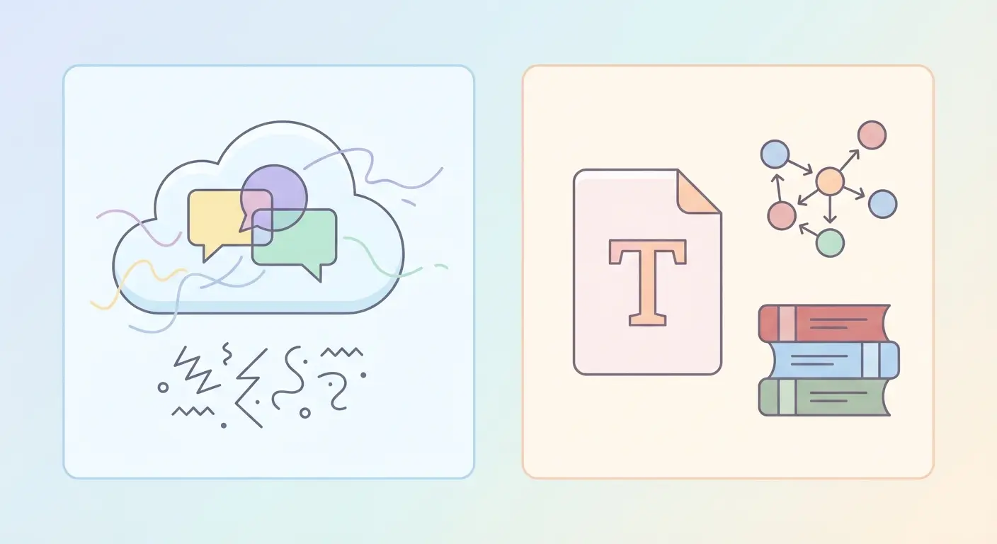Comparação visual entre ferramenta IA generalista e plataforma especializada para escrever tese com inteligência artificial