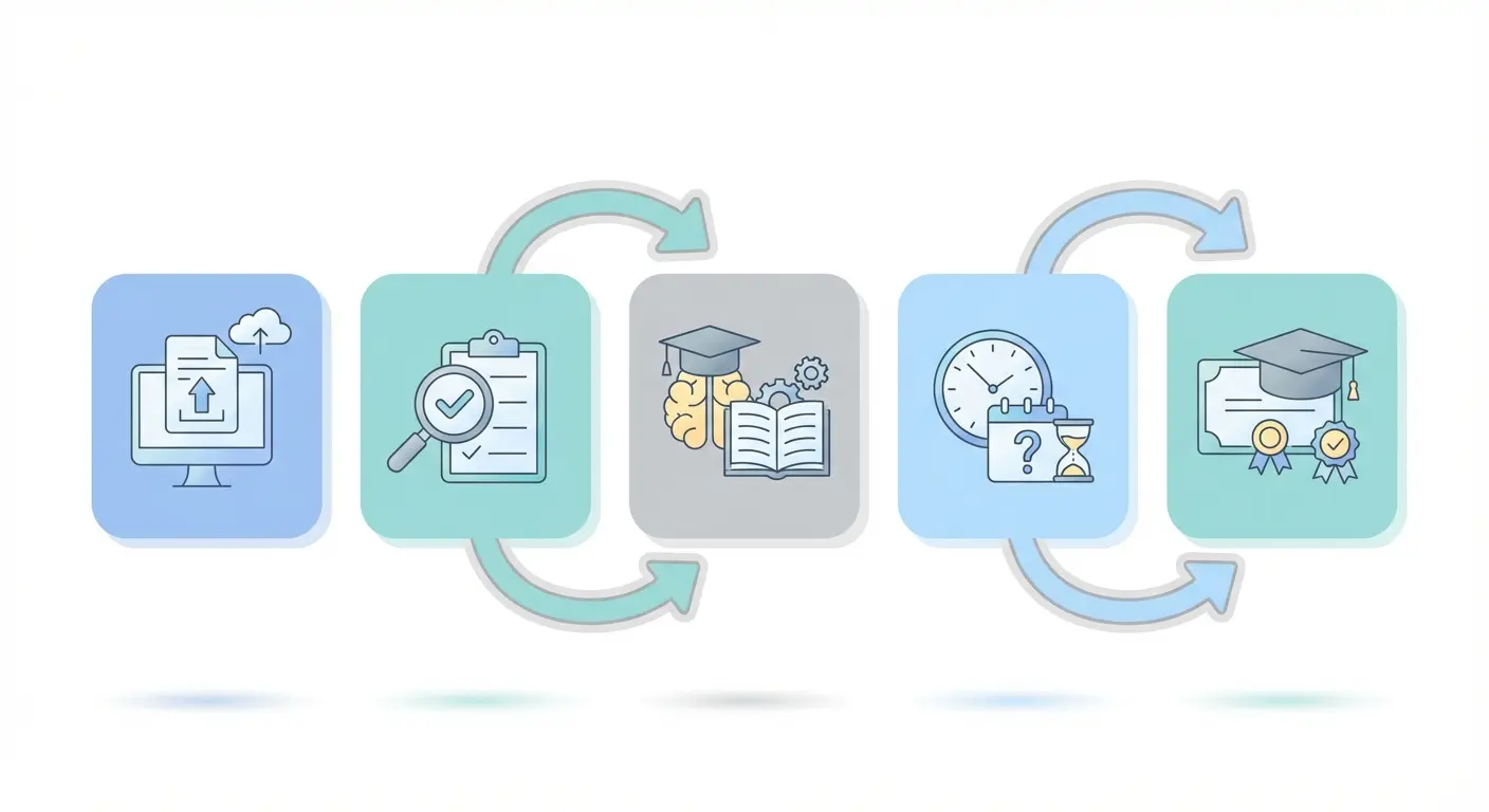 Fluxograma do processo de candidatura a bolsa de doutoramento FCT em Portugal: submissão, triagem, avaliação científica e resultados finais
