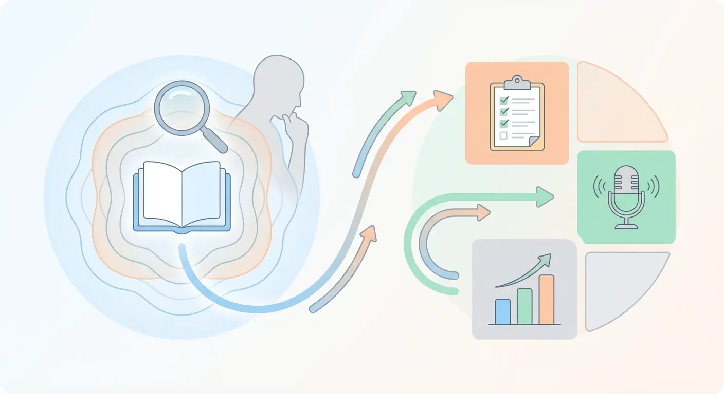 Ilustração vetorial limpa de 'metodologia de investigação' — comparação visual entre metodologia (quadro teórico) e métodos (técnicas práticas)