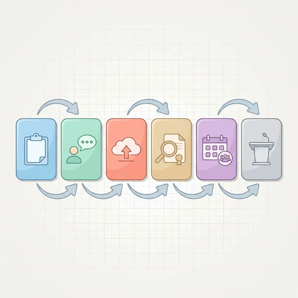 Diagrama do processo de submissão da dissertação no portal Fénix do IST