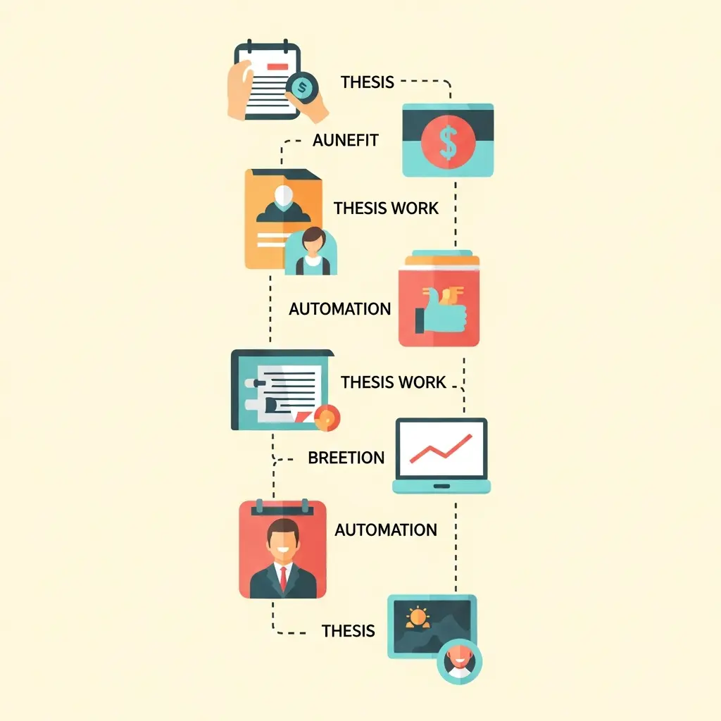 Infográfico com as 7 tarefas manuais da tese, ferramentas gratuitas de automação e horas poupadas por semana