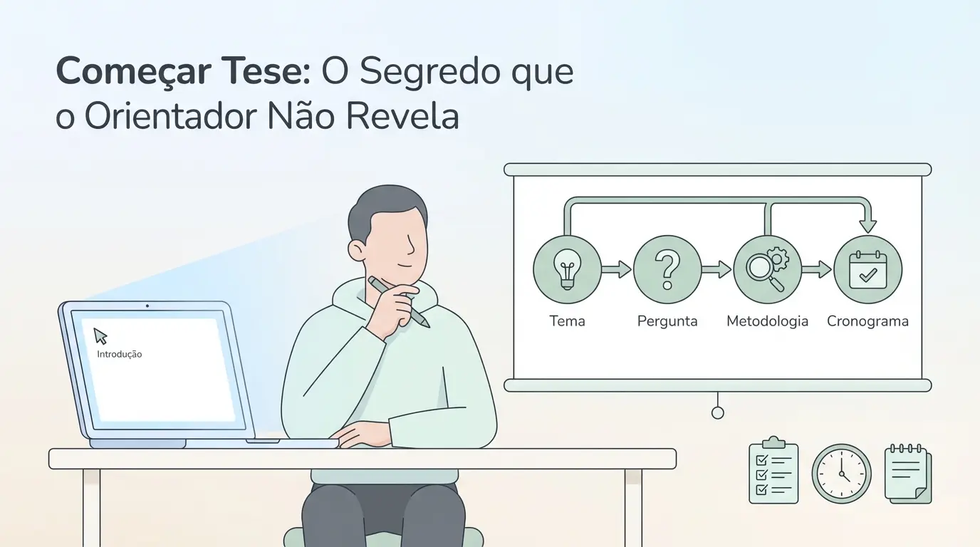 Começar Tese: O Segredo do Passo Zero | Guia 2025