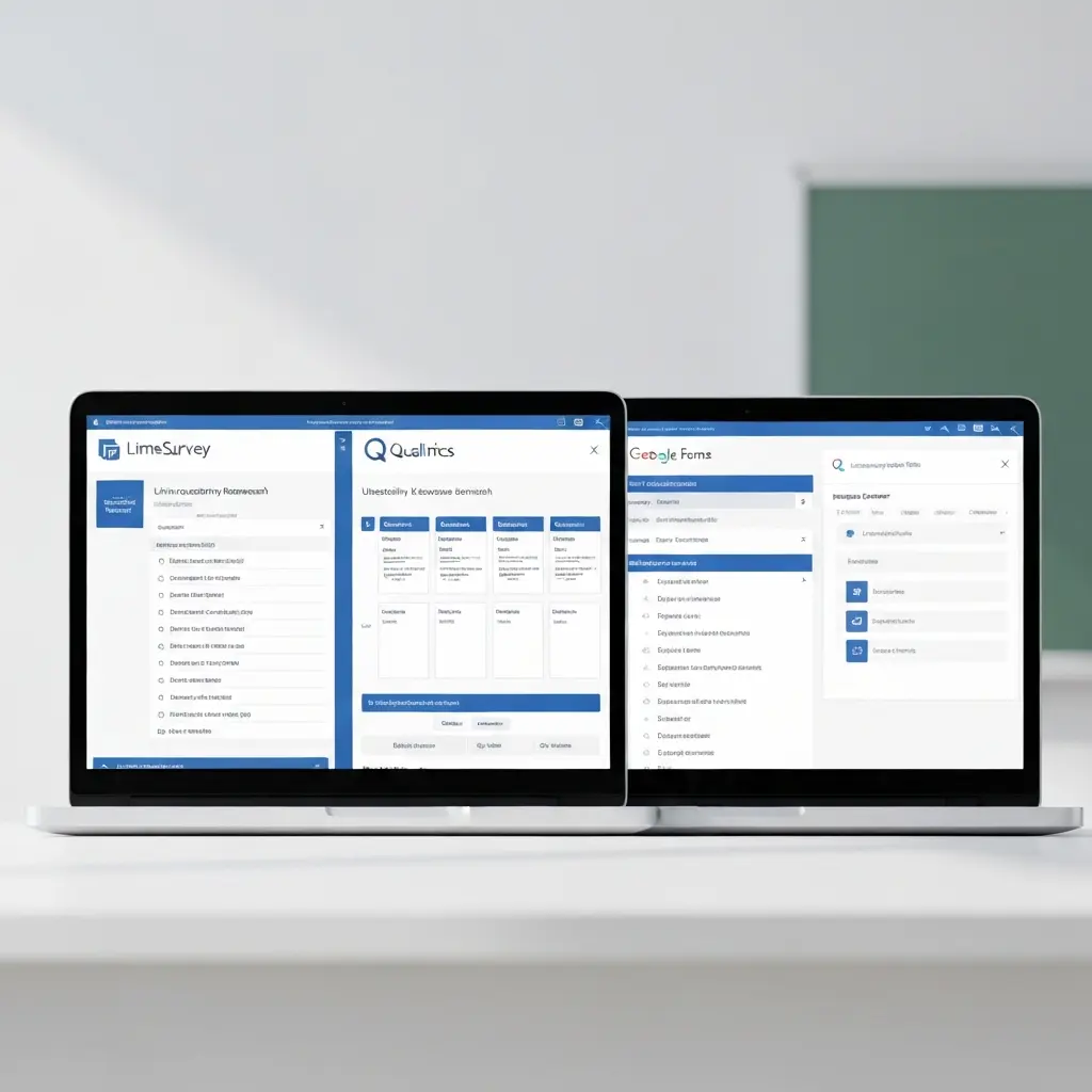 LimeSurvey vs Qualtrics vs Google Forms 2026: Inquéritos de Tese