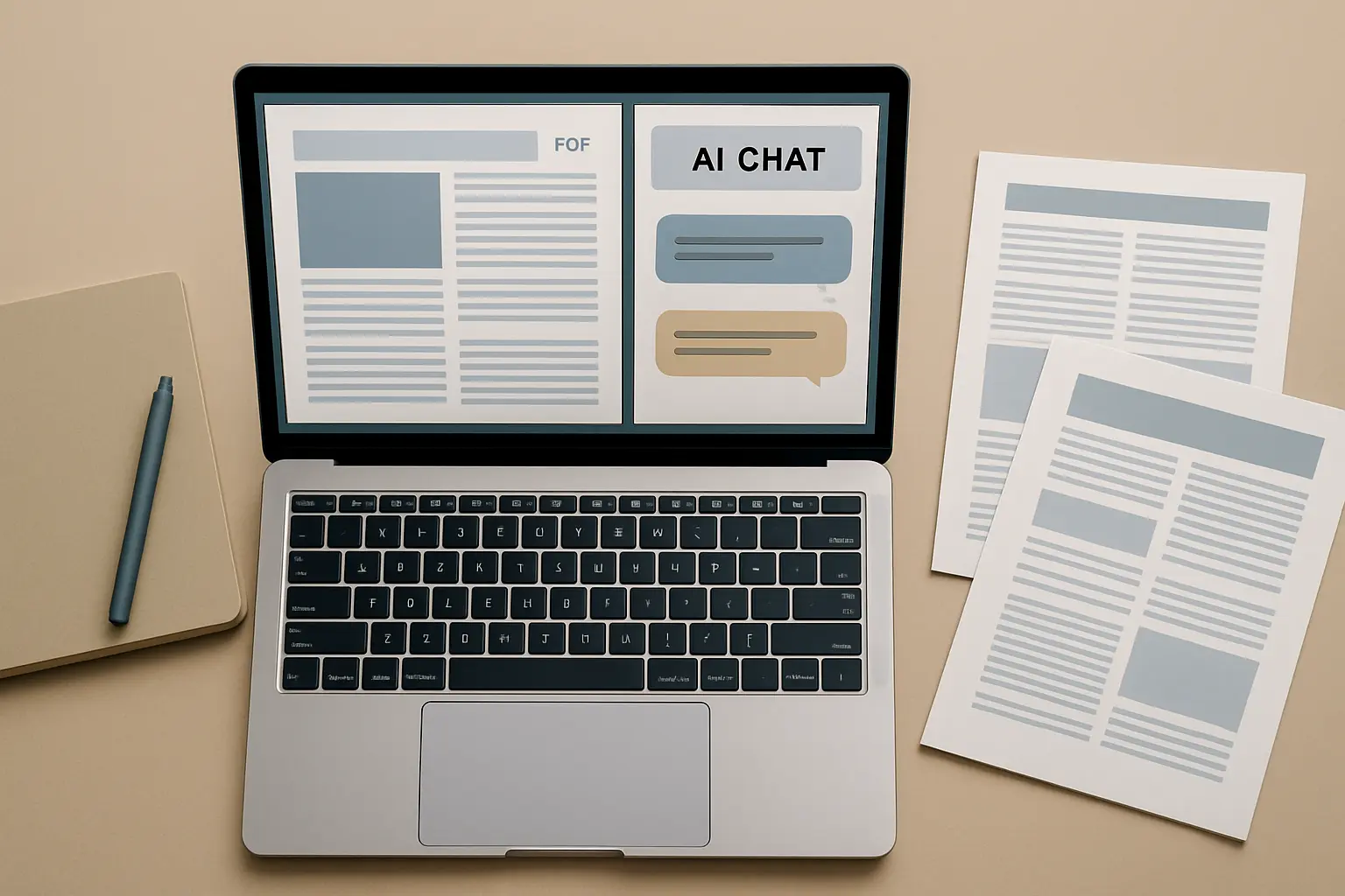 Comparativo de ferramentas IA para conversar com PDFs científicos: Humata, ChatPDF e Tesify em painel de chat com documentos académicos abertos