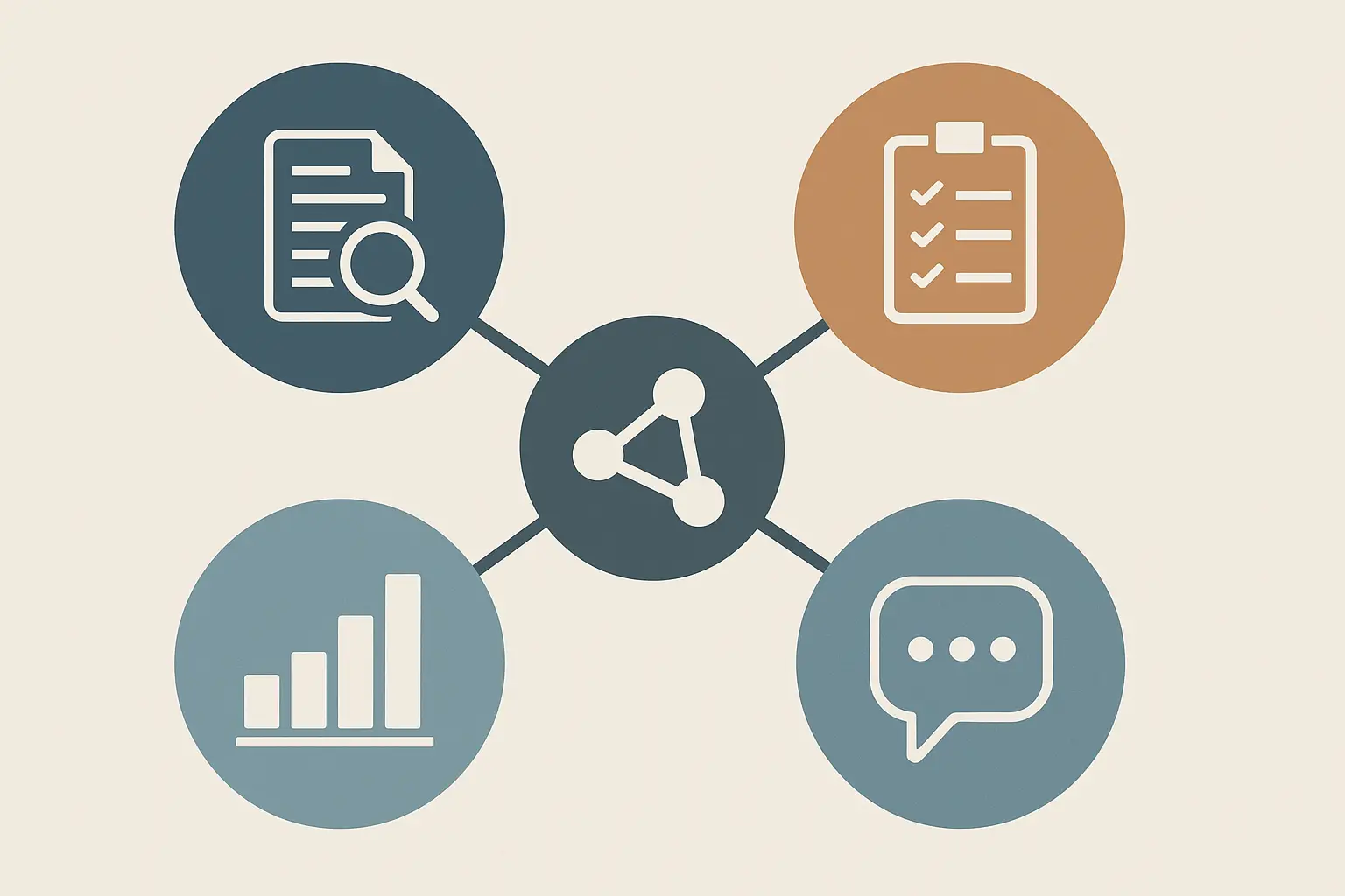 Diagrama das guidelines de reporting EQUATOR organizadas por tipo de estudo: revisões sistemáticas (PRISMA), ensaios clínicos (CONSORT), estudos observacionais (STROBE) e investigação qualitativa (COREQ)