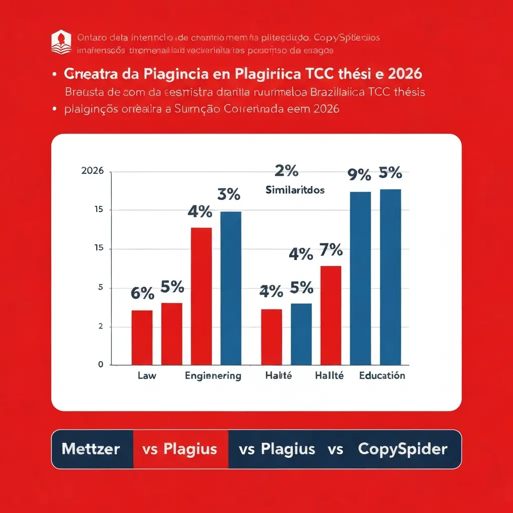 Estatísticas Plágio em TCC Brasileiros 2026: Padrões por Curso com Auditoria Mettzer e Plagius