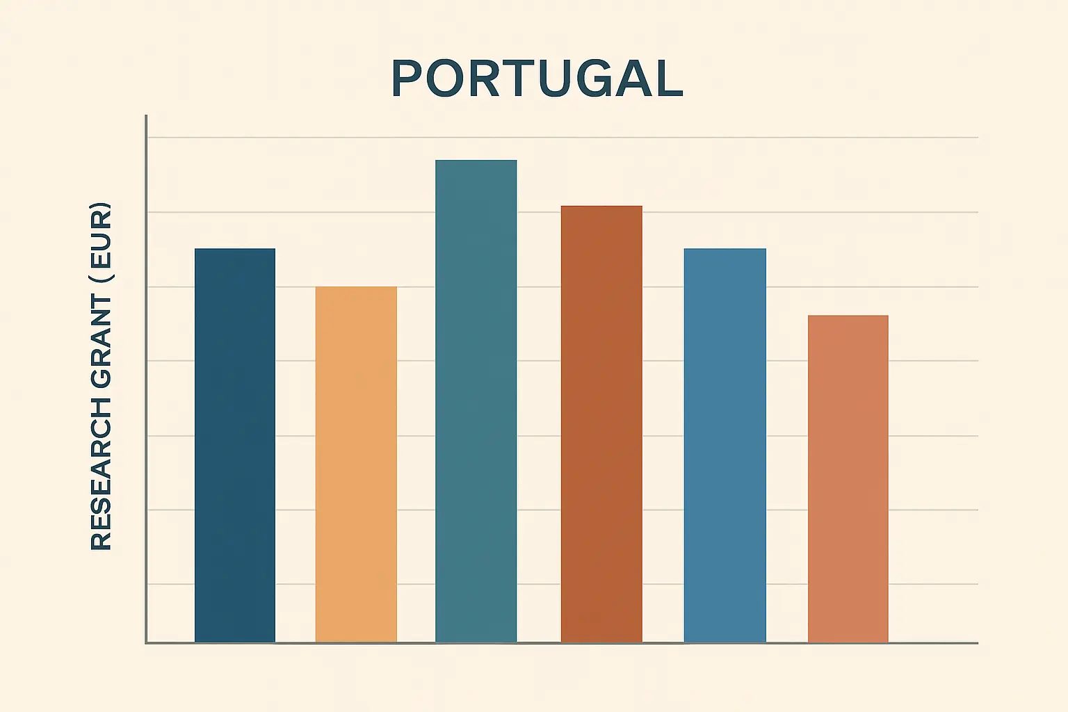 Comparação dos valores mensais das bolsas de investigação FCT em Portugal