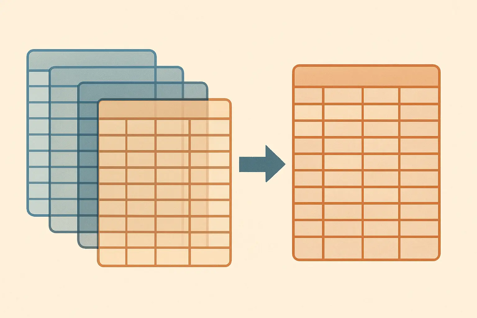 Ilustração do processo de imputação múltipla combinando vários conjuntos de dados imputados