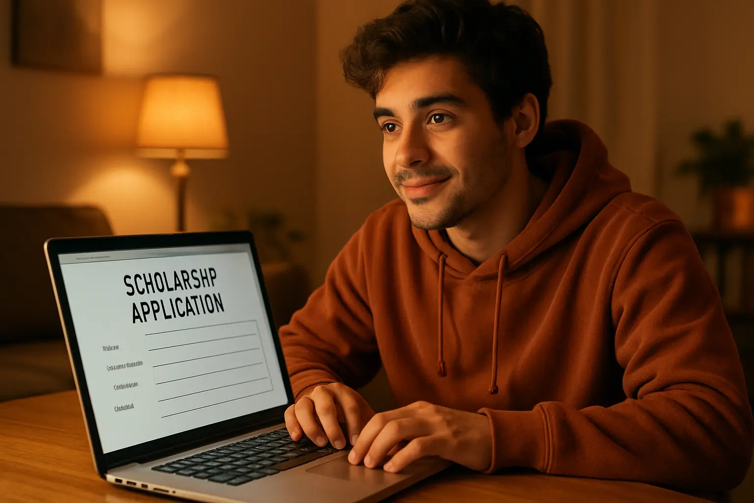 Estudante a candidatar-se a bolsa de ação social direta para isenção de propinas