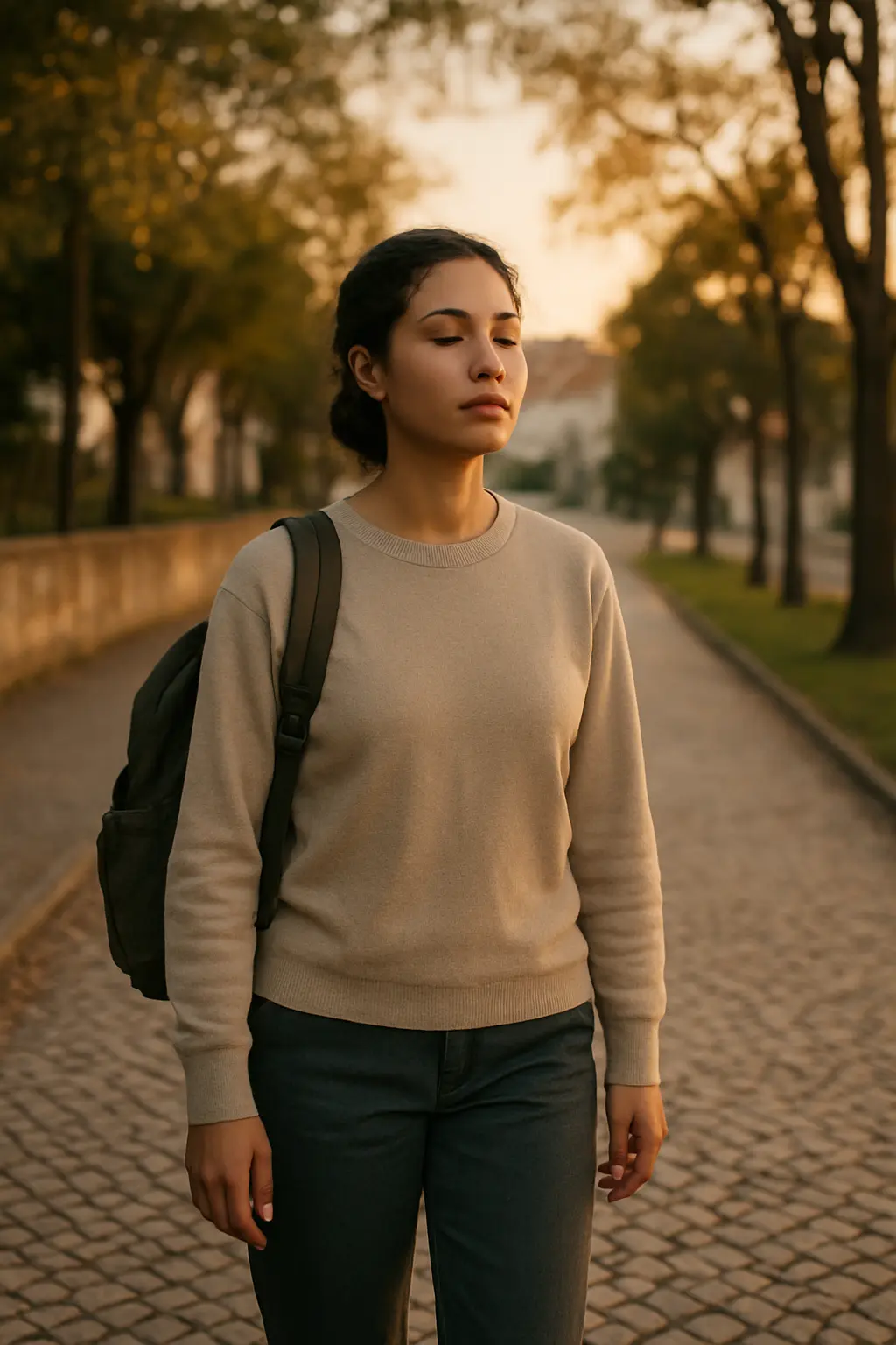 Pausa consciente ao ar livre para prevenir o esgotamento durante a escrita da tese