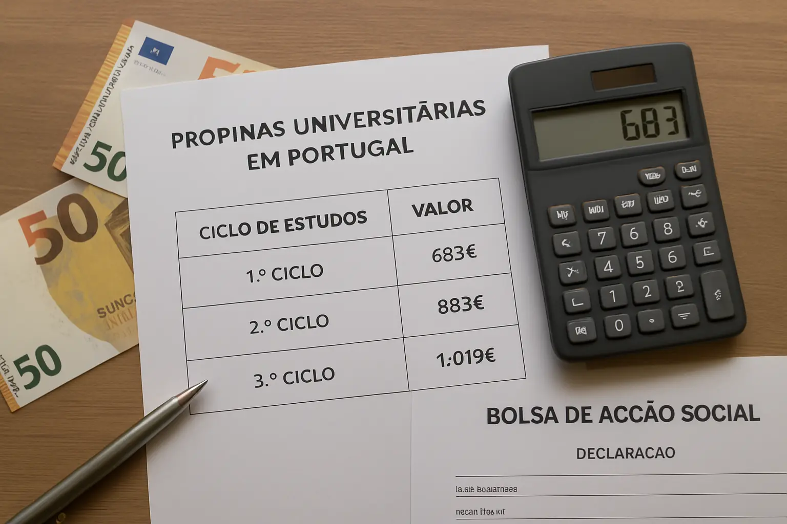 Propinas de Licenciatura e Mestrado em Portugal 2026/2027: Teto Legal, Valores e Isenções