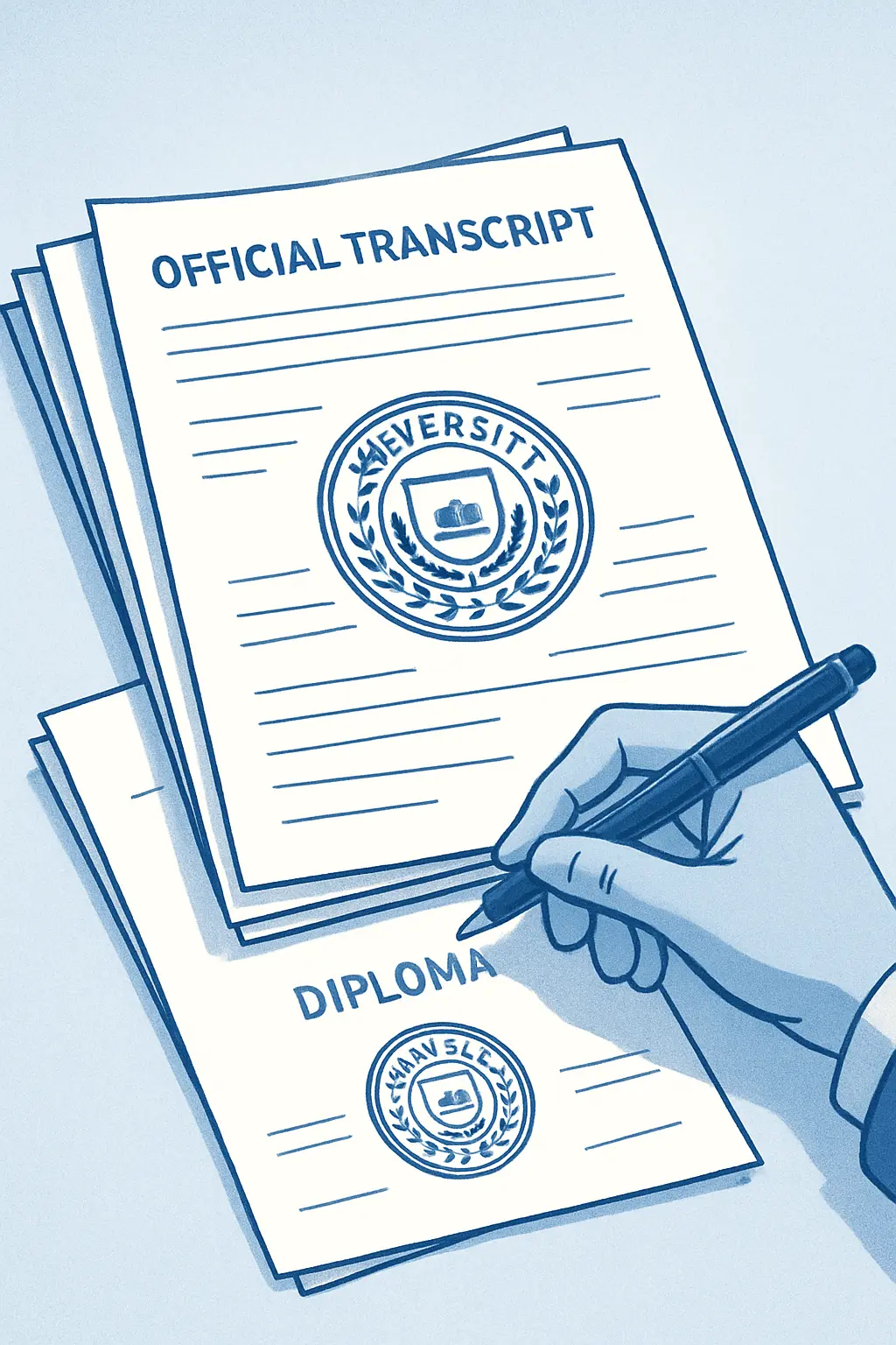 Documentos académicos a serem analisados para creditação de ECTS numa transferência de mestrado