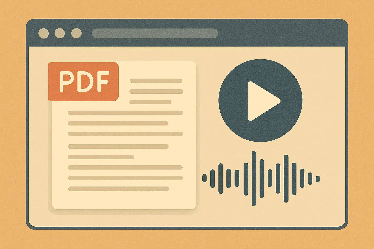 Extensão de browser a ler em voz alta um documento PDF académico