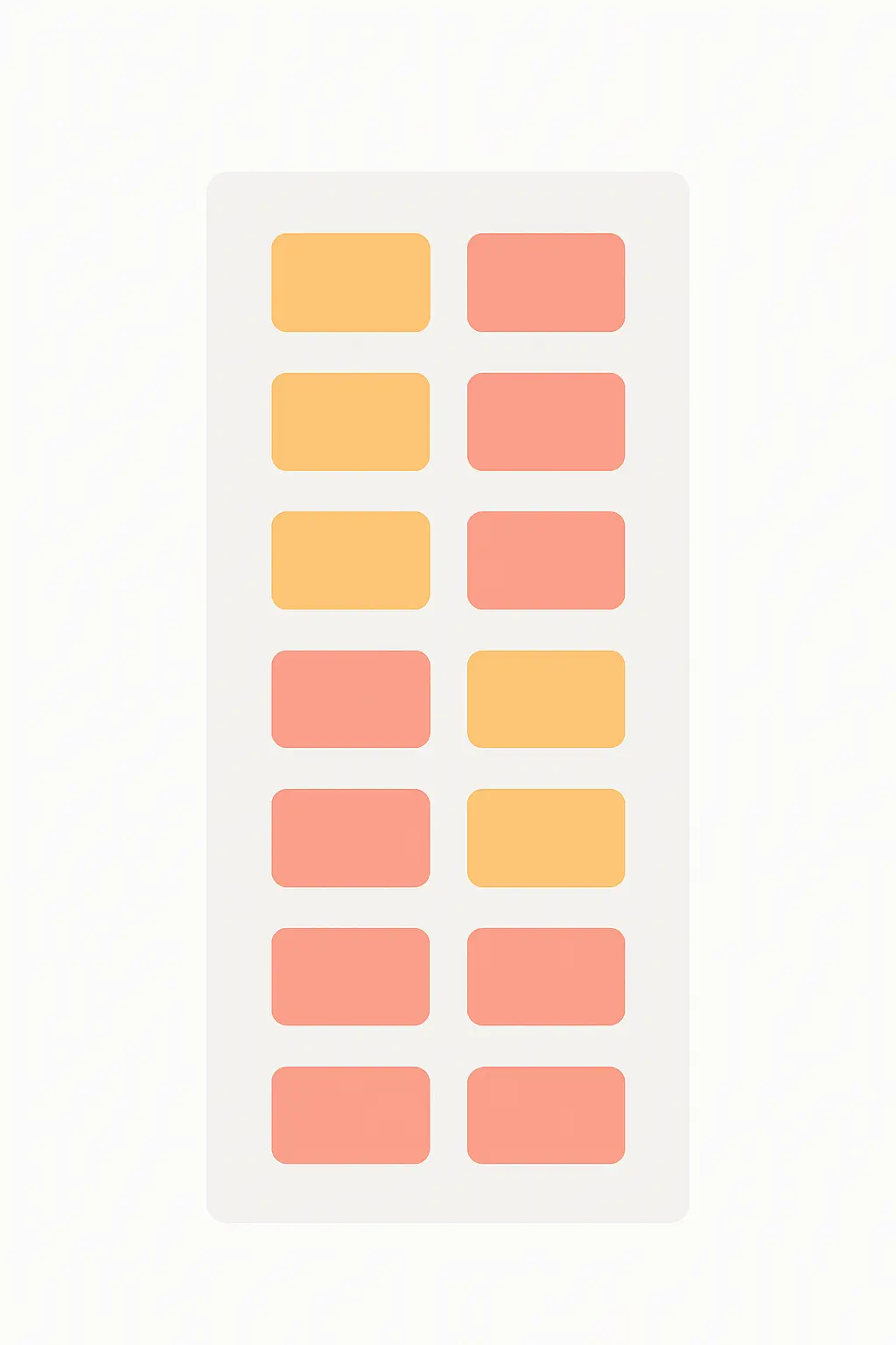 Ilustração de códigos de omissão escondidos entre valores reais numa base de dados