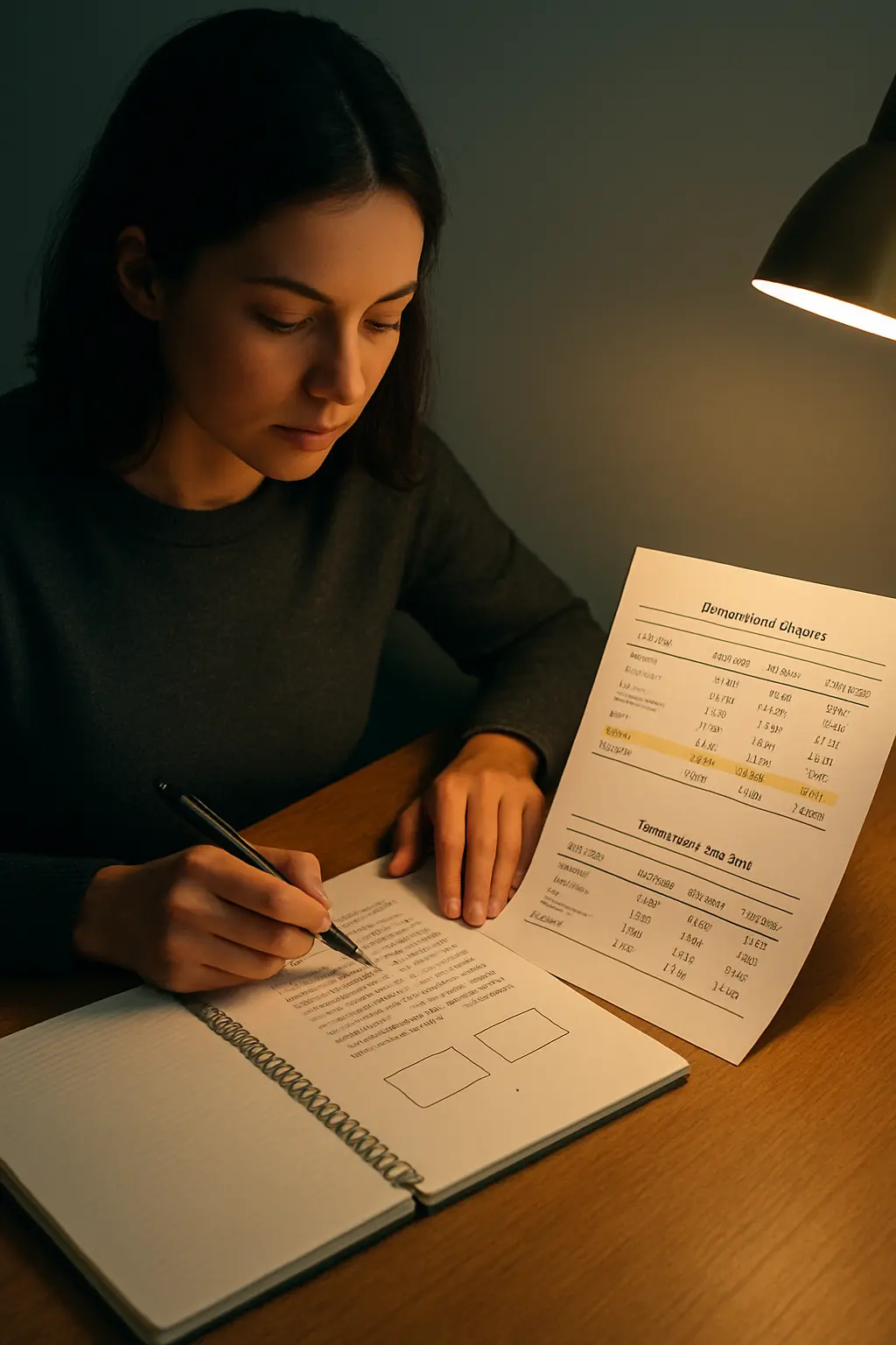Estudante a comparar dois modelos de regressão introduzidos em blocos sucessivos